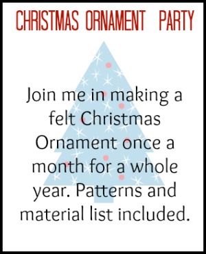 Christmas Ornament Party Button