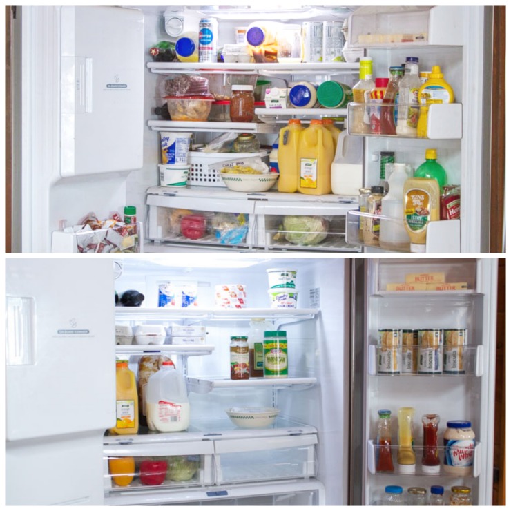 Clean Organized Refrigerator