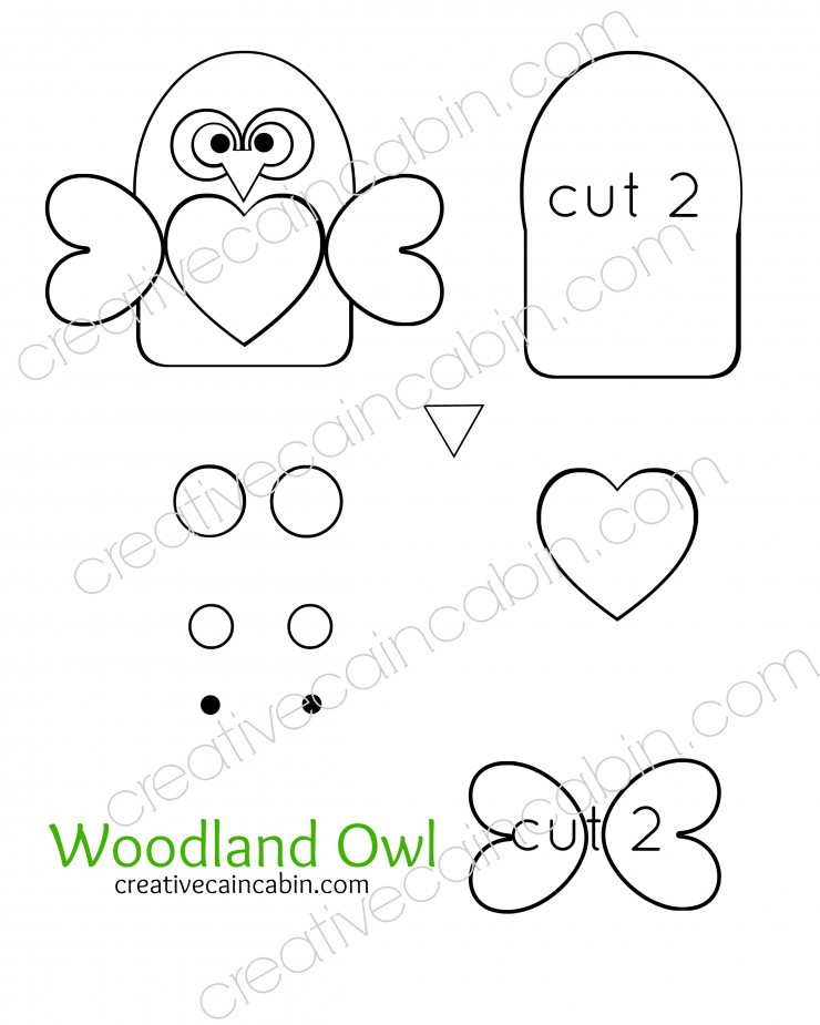 January Felt Ornament Patterns (Owl & Bear) - CREATIVE CAIN CABIN