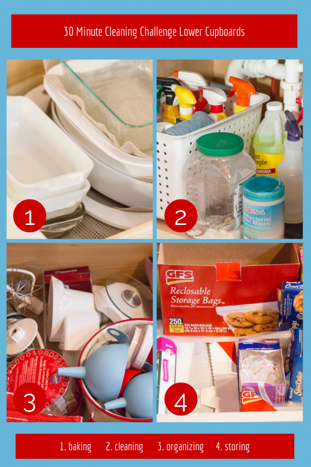 30 Minute Cleaning Challenge Lower Cupboards