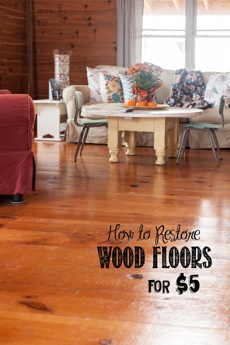How to Restore Wood Floors for $5 | Easy To Do, All You Need is a Microfiber Mop | creativecaincabin.com