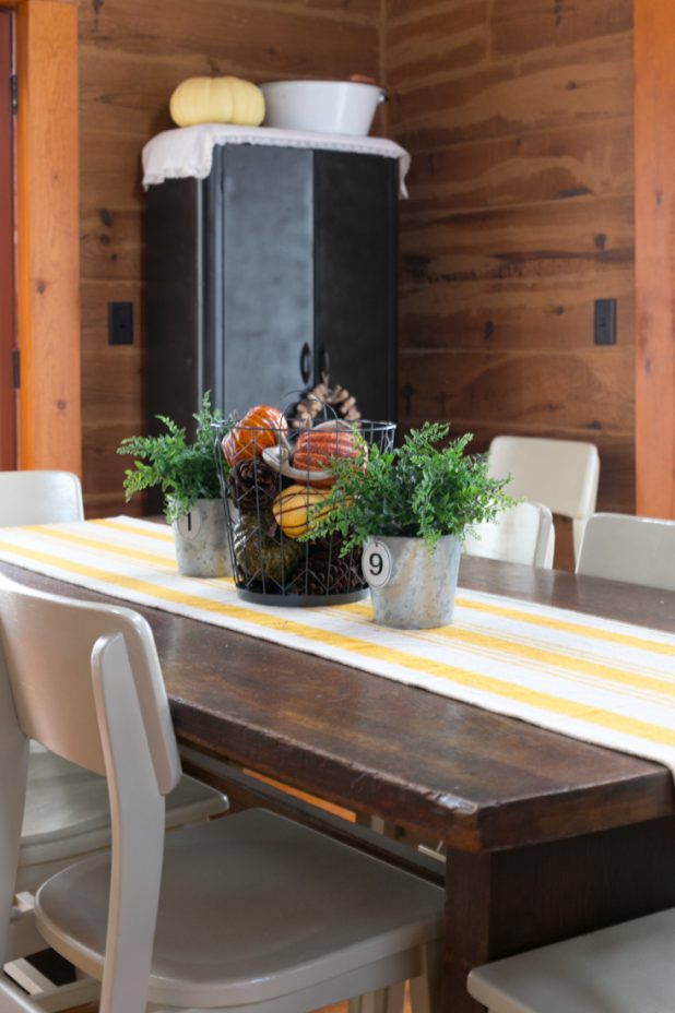 Farmhouse Fall Touches In The Dining Room