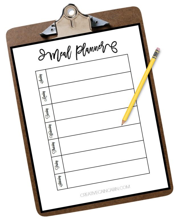 Weekly Meal Planner, FREE to Download and Print