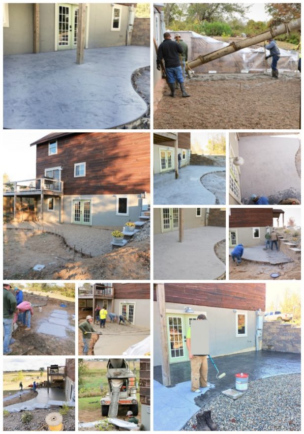 DIY Stamped Concrete Patio Step By Step Slide Show