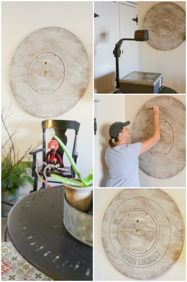How to Turn an Old Cable or Wire Spool Top Into Farmhouse Wall Art