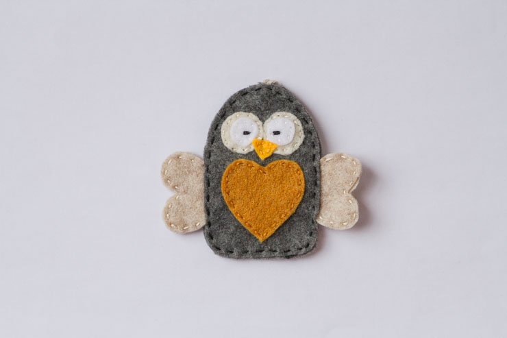 January Felt Ornament Patterns (Owl & Bear)