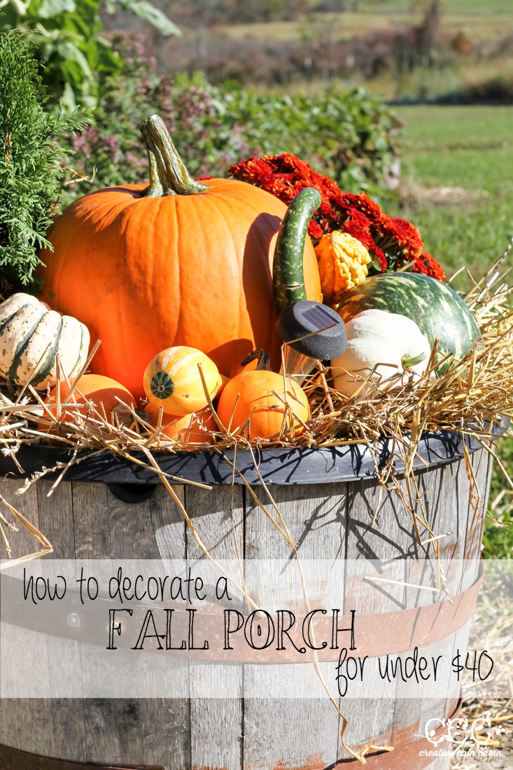 How to Decorate a Fall Porch for Under $40