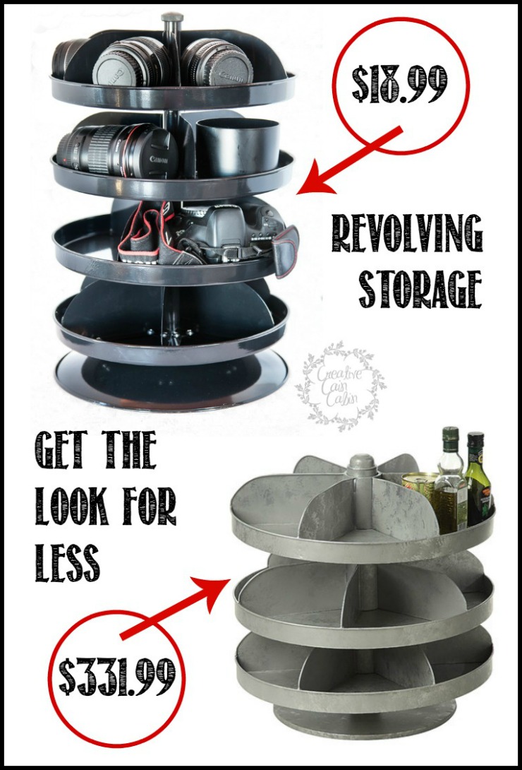 Revolving Storage, Get that Farmhouse Industrial Look