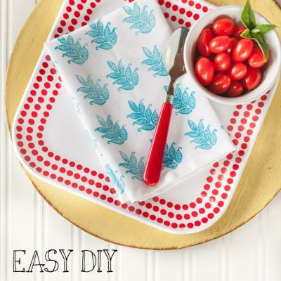 How to Create Designer Napkins & A GIVEAWAY