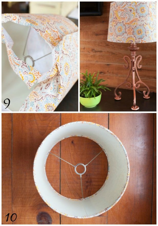 How To Recover A Lampshade With Step By Step Photo Tutorial