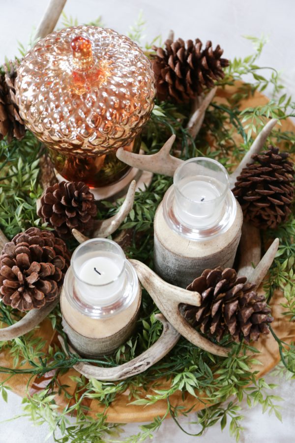 Rustic Fall Coffee Table Centerpiece - CREATIVE CAIN CABIN
