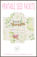 Printable Garden Seed Saver Packets - CREATIVE CAIN CABIN