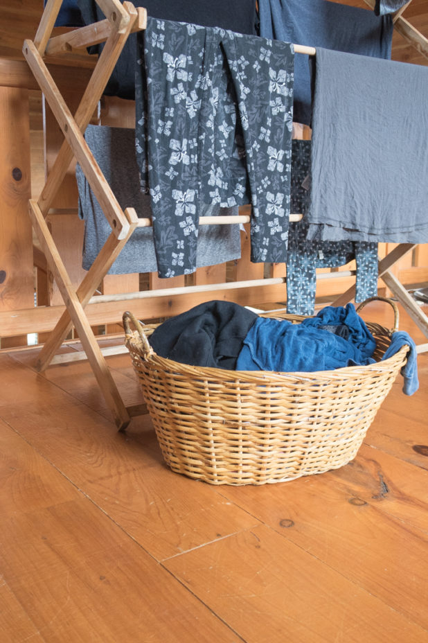 Line Drying Clothes Inside With a Foldable Clothes Drying Rack