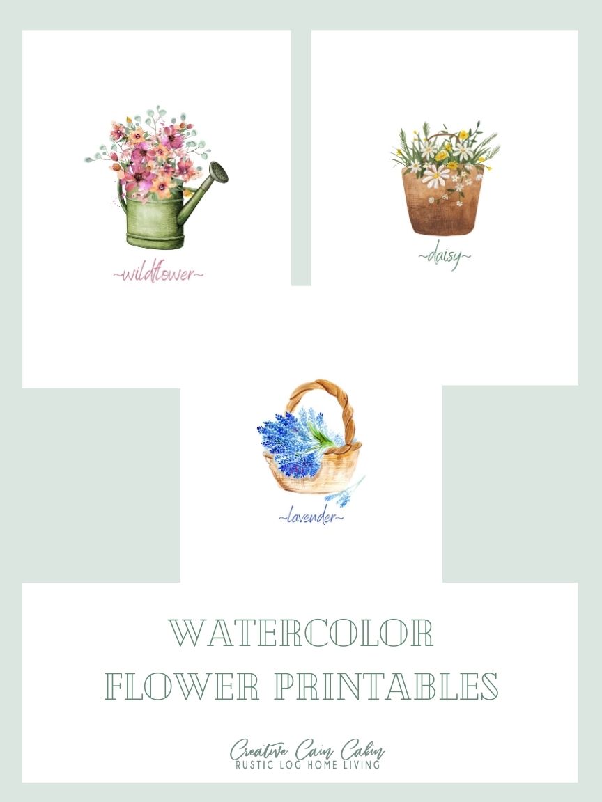 Wildflower, Daisy, and Lavender Printable Art - CREATIVE CAIN CABIN