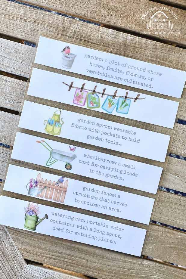 Watercolor Garden Themed Bookmarks to Download and Print