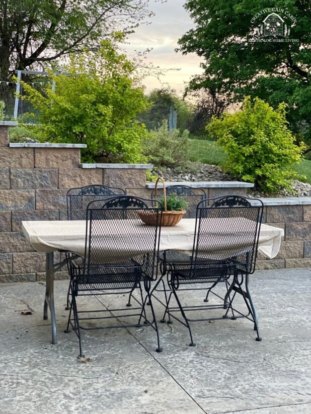 Outdoor Table Centerpiece That Won't Blow Away Or Need To Be Watered