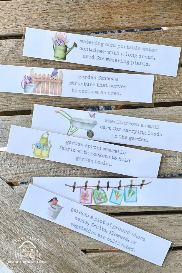 Watercolor Garden Themed Bookmarks to Download and Print